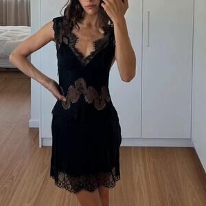 Third form exclusive visions lace mini dress